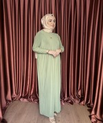 Basic Elbise  Fıstık Yeşili