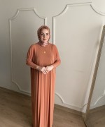 Basic Elbise  Turuncu