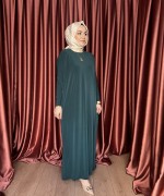 Basic Elbise  Zümrüt