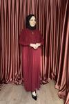 Basic Elbise  Bordo