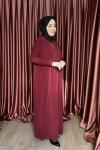 Basic Elbise  Bordo