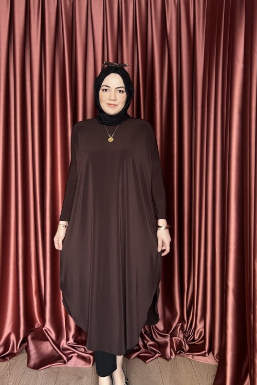 Basic Tunik Kahverengi