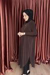 Basic Tunik Kahverengi