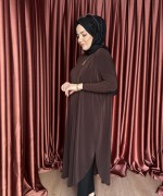 Basic Tunik Kahverengi