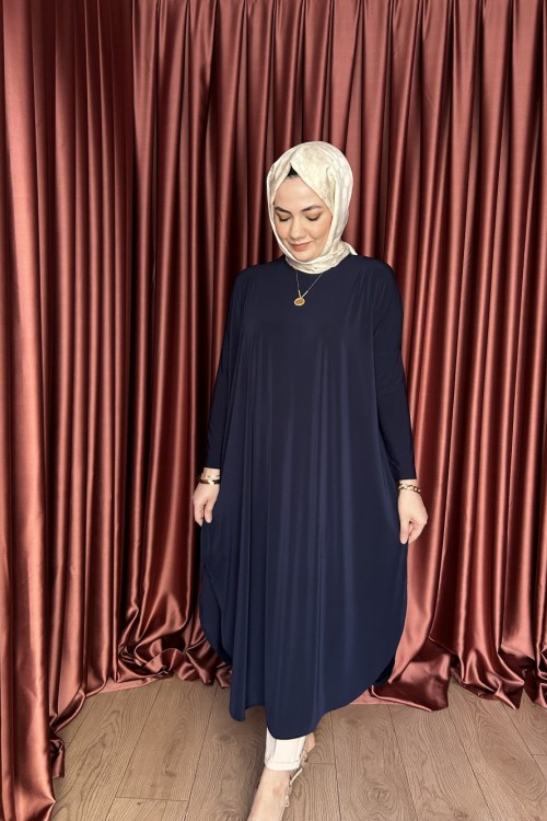 Basic Tunik Lacivert