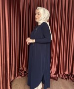 Basic Tunik Lacivert