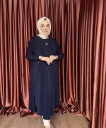 Basic Tunik Lacivert