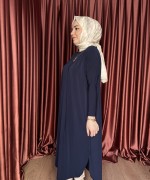 Basic Tunik Lacivert