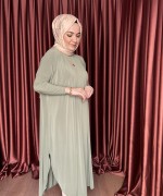 Basic Tunik Fıstık Yeşili