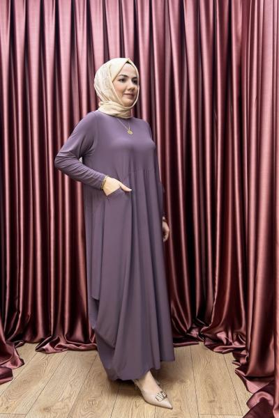 BODRUM CEPLİ ELBİSE Gül