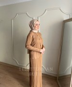 CEYLİN ETEKLİ TAKIM Camel