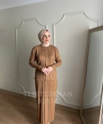 CEYLİN ETEKLİ TAKIM Camel