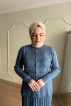 CEYLİN ETEKLİ TAKIM Bebe Mavisi