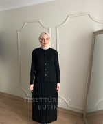 CEYLİN ETEKLİ TAKIM Siyah