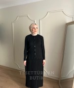 CEYLİN ETEKLİ TAKIM Siyah