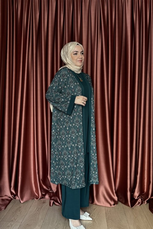 ETNİK DESEN 3’LÜ TAKIM Zümrüt