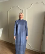 HARE TRİKO ELBİSE Bebe Mavisi