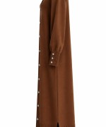 MERSERİZE HIRKA Kahverengi