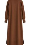 MERSERİZE HIRKA Kahverengi