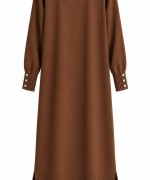 MERSERİZE HIRKA Kahverengi