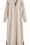 MERSERİZE HIRKA Bej
