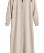 MERSERİZE HIRKA Bej