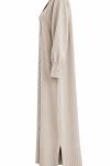 MERSERİZE HIRKA Bej