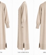 MERSERİZE HIRKA Bej