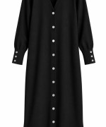 MERSERİZE HIRKA Siyah