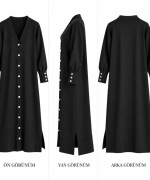 MERSERİZE HIRKA Siyah