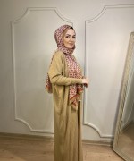 ÖRGÜ DESEN TRİKO ELBİSE Camel