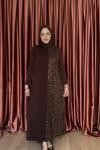 SİMAY ELBİSE Acı Kahve
