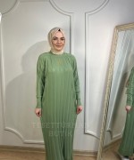 VANEZİA ELBİSE Fıstık Yeşili