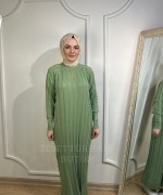 VANEZİA ELBİSE Fıstık Yeşili