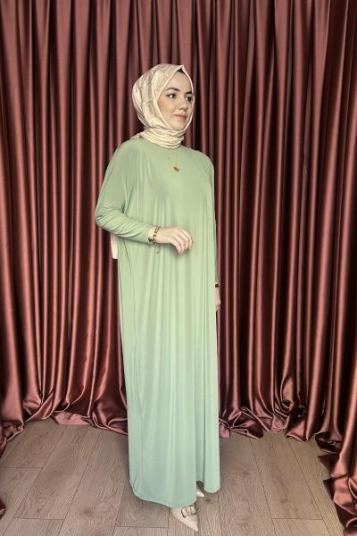 Basic Elbise  Fıstık Yeşili