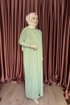 Basic Elbise  Fıstık Yeşili