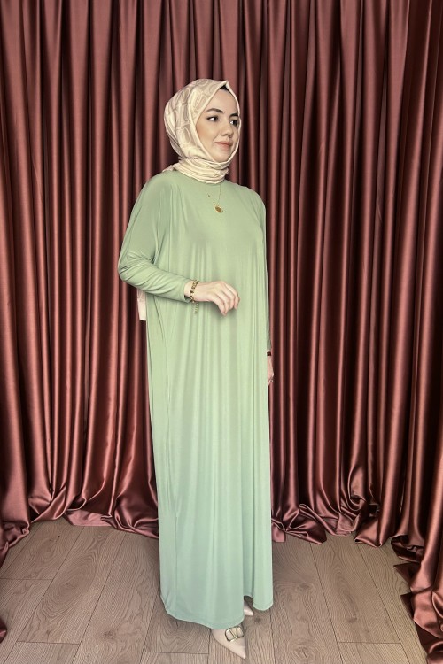 Basic Elbise  Fıstık Yeşili