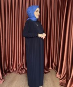 Basic Elbise  Lacivert